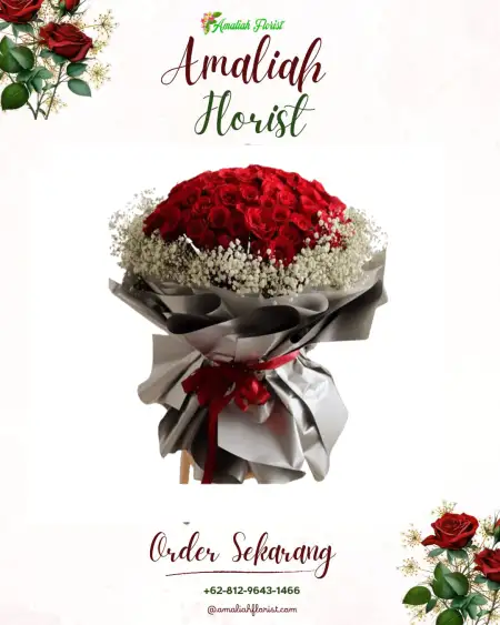 Buket Bunga Tanah Datar