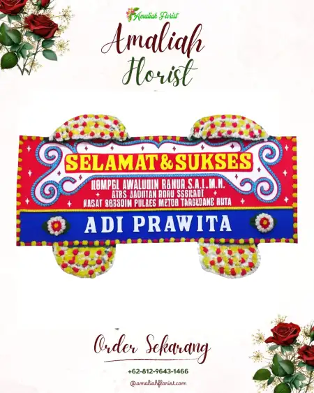 Papan Bunga Ucapan Selamat Tanah Datar